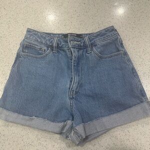 Hollister Women's Light Blue Jean Shorts